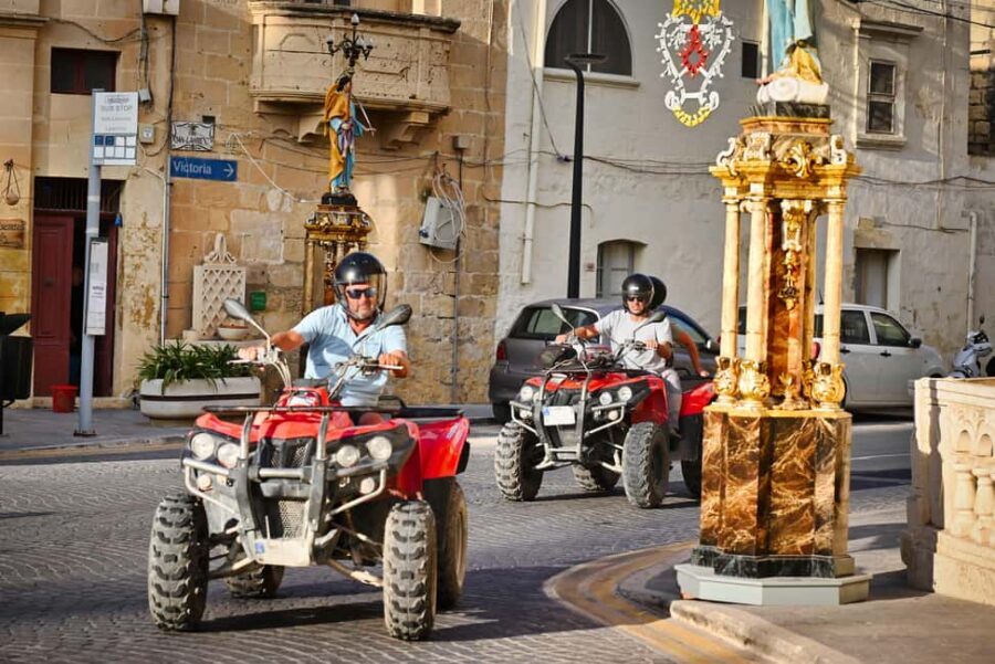 From Malta: Full-Day Gozo Quad Tour with Lunch and Boat Ride - Quad Bikes in a Guided Convoy: Fun With Real Rules