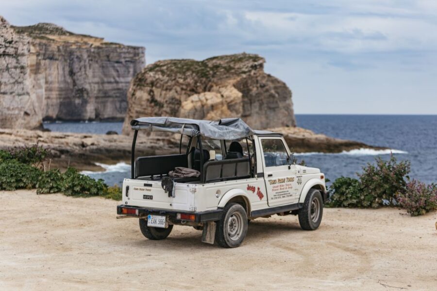 From Malta: Full-Day Gozo UTV Tour with Lunch and Boat Ride - Qala Belvedere and Ramla Valley: the viewpoint-to-beach rhythm