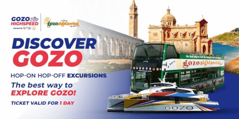 From Valetta: Catamaran Tour with Hop-On, Hop-Off Gozo Tour - The Open-Top Hop-On Hop-Off Bus: Freedom with a Time Limit