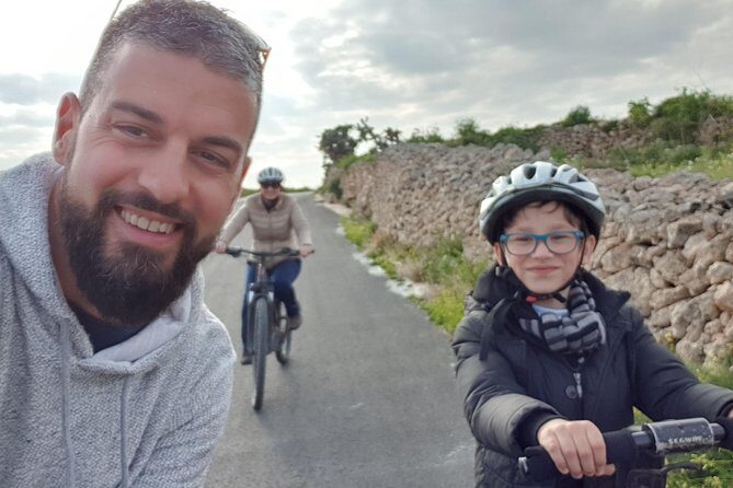 Gozo Ebike Tour - Wied il-Mielah Window: the valley approach and cliff views
