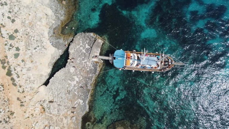 Malta: Sunset Cruise to Blue Lagoon and Caves - Getting on board at Bugibba Jetty (and what to bring)