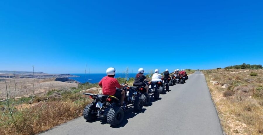 North Malta: Quad Bike Tour with Scenic Land, Sea & Swimming - Getting picked up in Malta and the 10-minute quad briefing