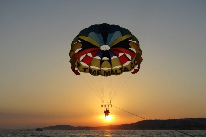 Parasailing Malta - What You Get for $66.37: flight time, boat time, and value