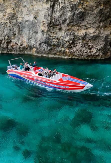 Sliema: Comino Blue Lagoon Powerboat Tour with Comino Caves - Santa Maria Caves stop: quick photo views with real payoff
